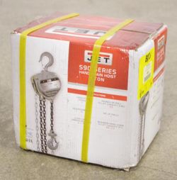 JET S90 Series 1-Ton Hand Chain Hoist w/ 20' Lift, M/N S90-100-20