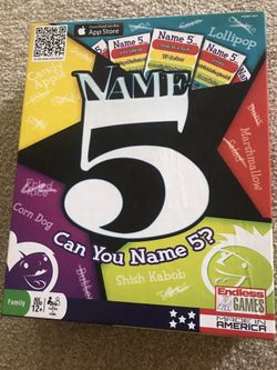 NAME 5 BOARD GAME