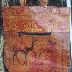 Asian India  Leather Tote