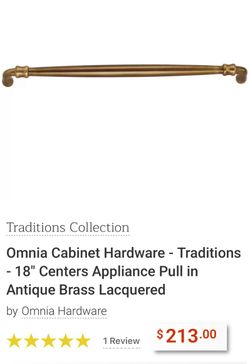 Omnia Cabinet Hardware - Traditions Collection