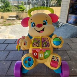 Fisher-Price Baby Toy Laugh & Learn Smart Stages Puppy Walker with Educational Music Lights & Activities