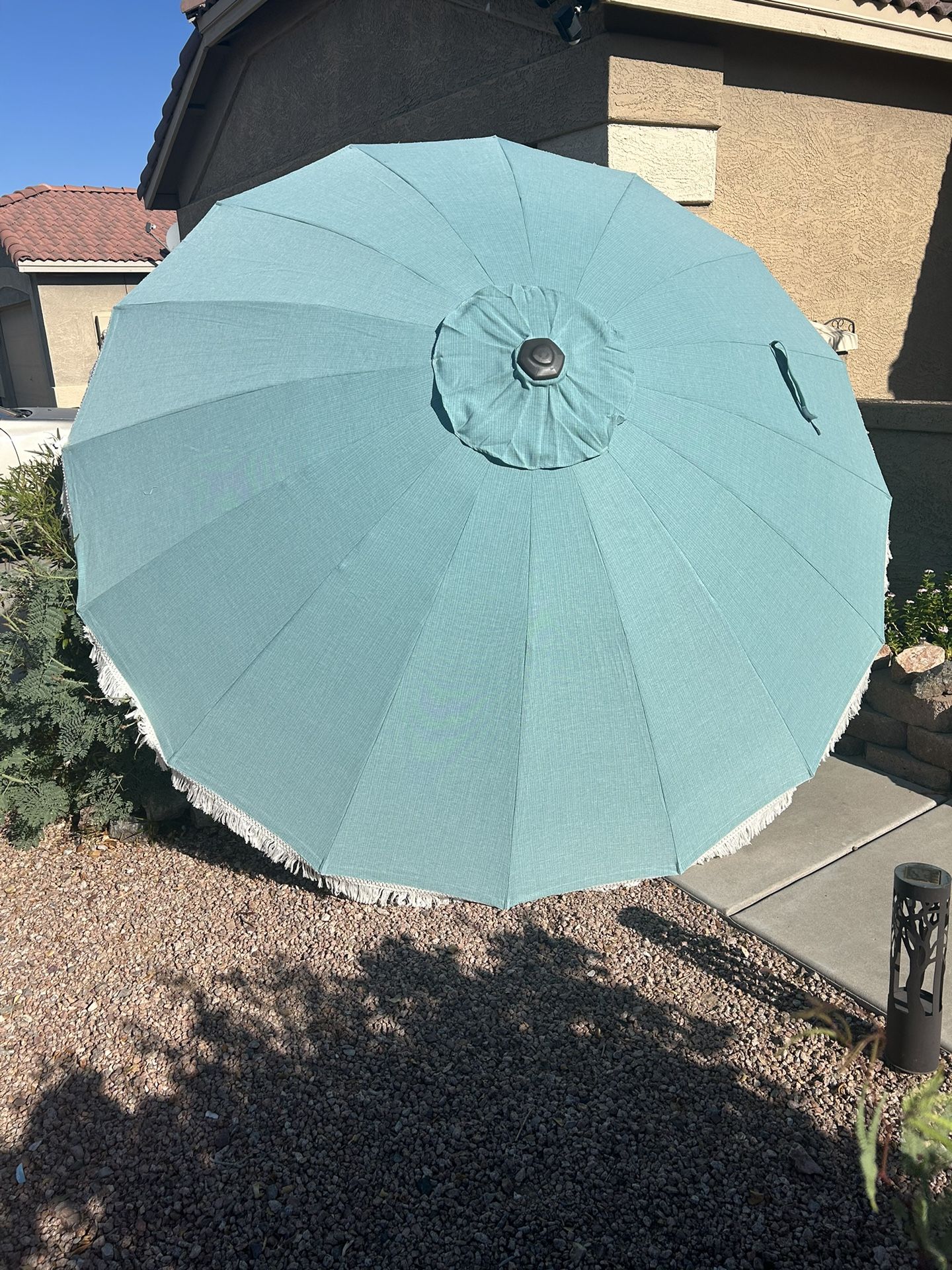 coral coast 11 ft patio umbrella with tilt Proshade 11ft Wood-Look Collar Tilt Aluminum Umbrella