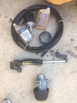 Boat hydraulic steering system