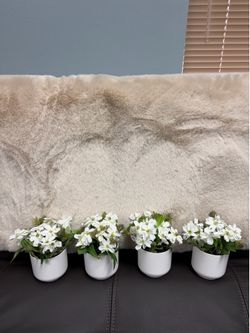 Artificial White Wildflower