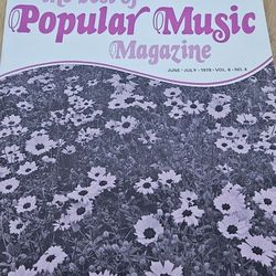 June 1978 issue of Popular Music Magazine #music