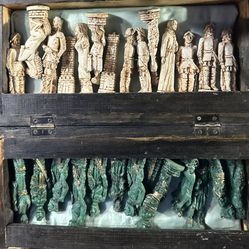 Chess Game Set Vintage Aztec Heavy Duty