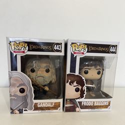Funko Pop Lord Of The Rings Gandalf & Frodo Baggins
