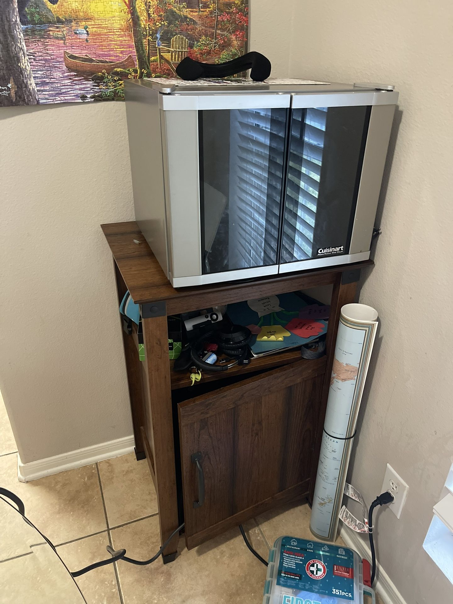 Cuisinart 12 Bottle 2 Independent Cooling Private Reserve Wine Cellar Silver