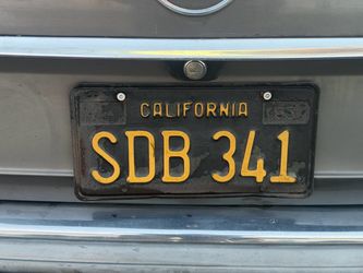 Black and gold license plates 1963