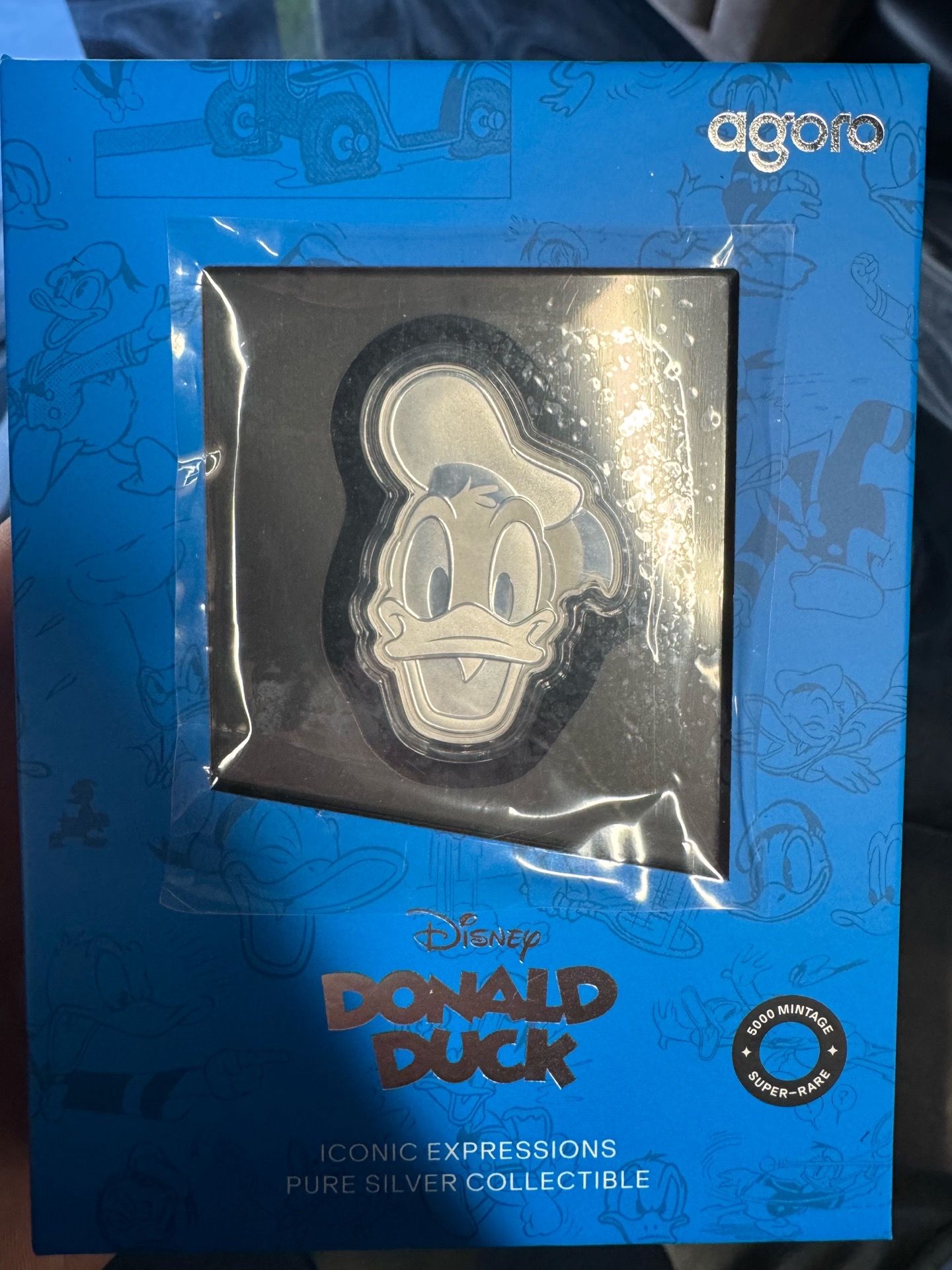Collectible super rare Donald Duck silver 1/2 oz