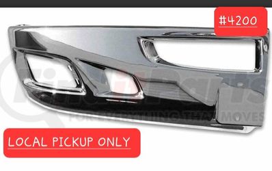 ➿️ Bumper Right Side, Chrome, with Holes for 2008-2017 Kenworth T660 #4200