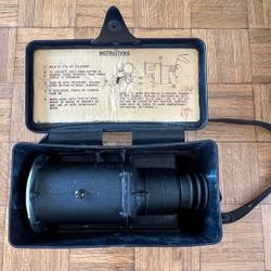 Vintage US Navy Signaling Telescope Type US/C-3 MI-2558 With Case