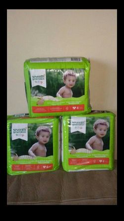 Seventh generation baby diapers sz 4