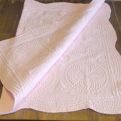 New Pink Baby Quilt Throw Blanket 