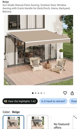 Retractable awning