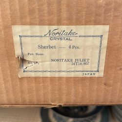 Noritake Crystal Sherbert Glasses