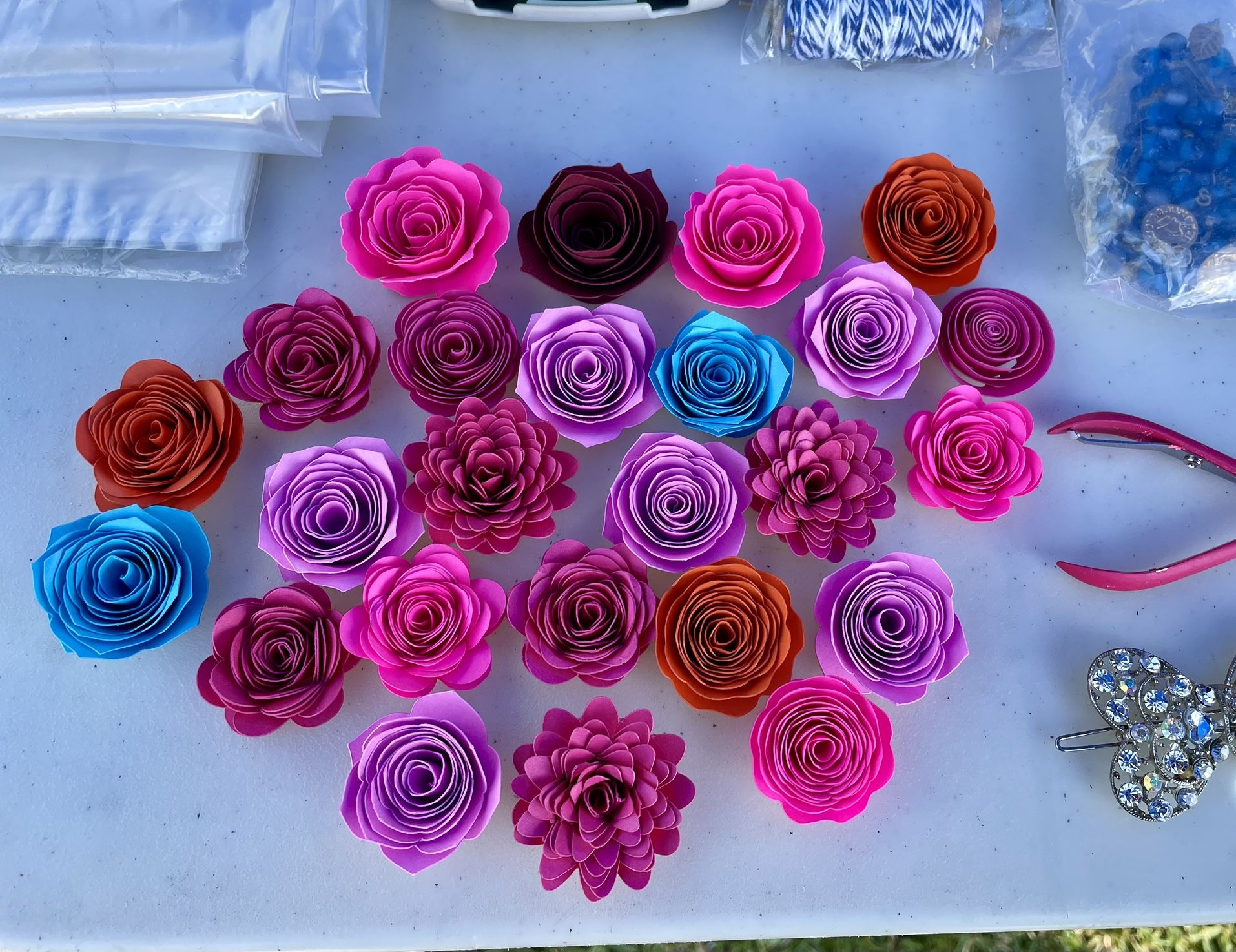 Mini Paper Flowers.           