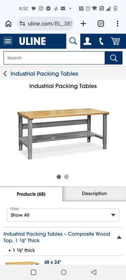 Uline Industrial Packing Table