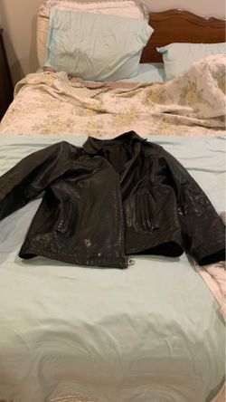 Leather jacket men’s medium banana republic