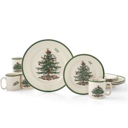 Spode Christmas Tree 12-Piece Dinnerware Set