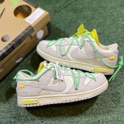 Dunk Off -White Lot 14 Size 10M 