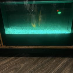 Tv Stand With Color Changing Fire Place