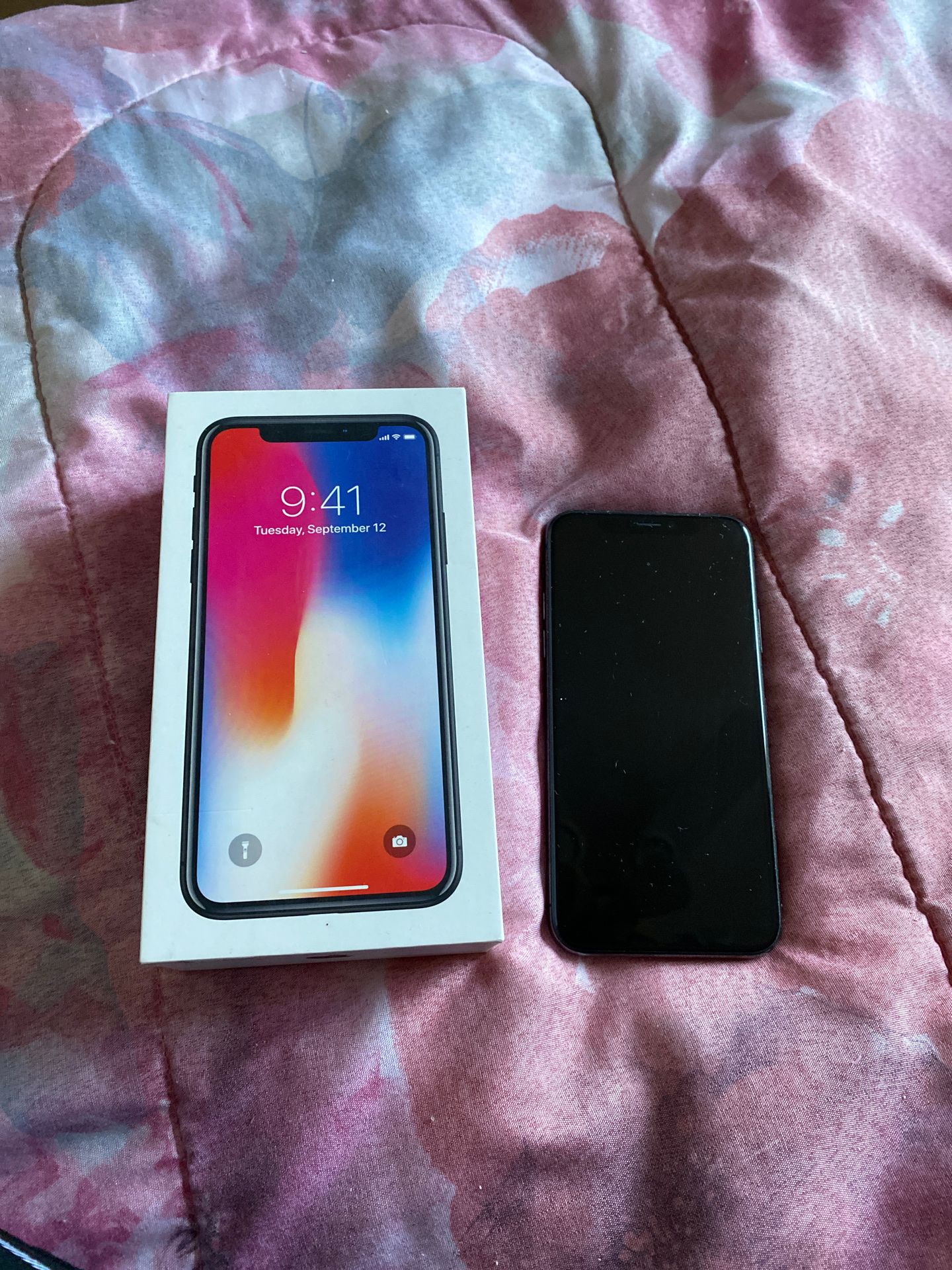 iPhone X with box