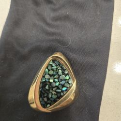 Gold and Stone Brooch