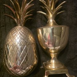 Brass Pineapple Containers 