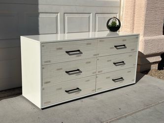 West Elm White Dovetailed Dresser