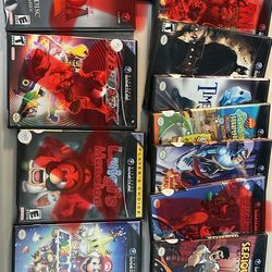 GameCube game lot (Mario, Zelda, Luigi’s, Mega Man, FZero)