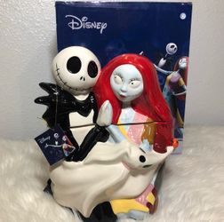 Disney The Nightmare Before Christmas Ceramic Cookie Jar NEW