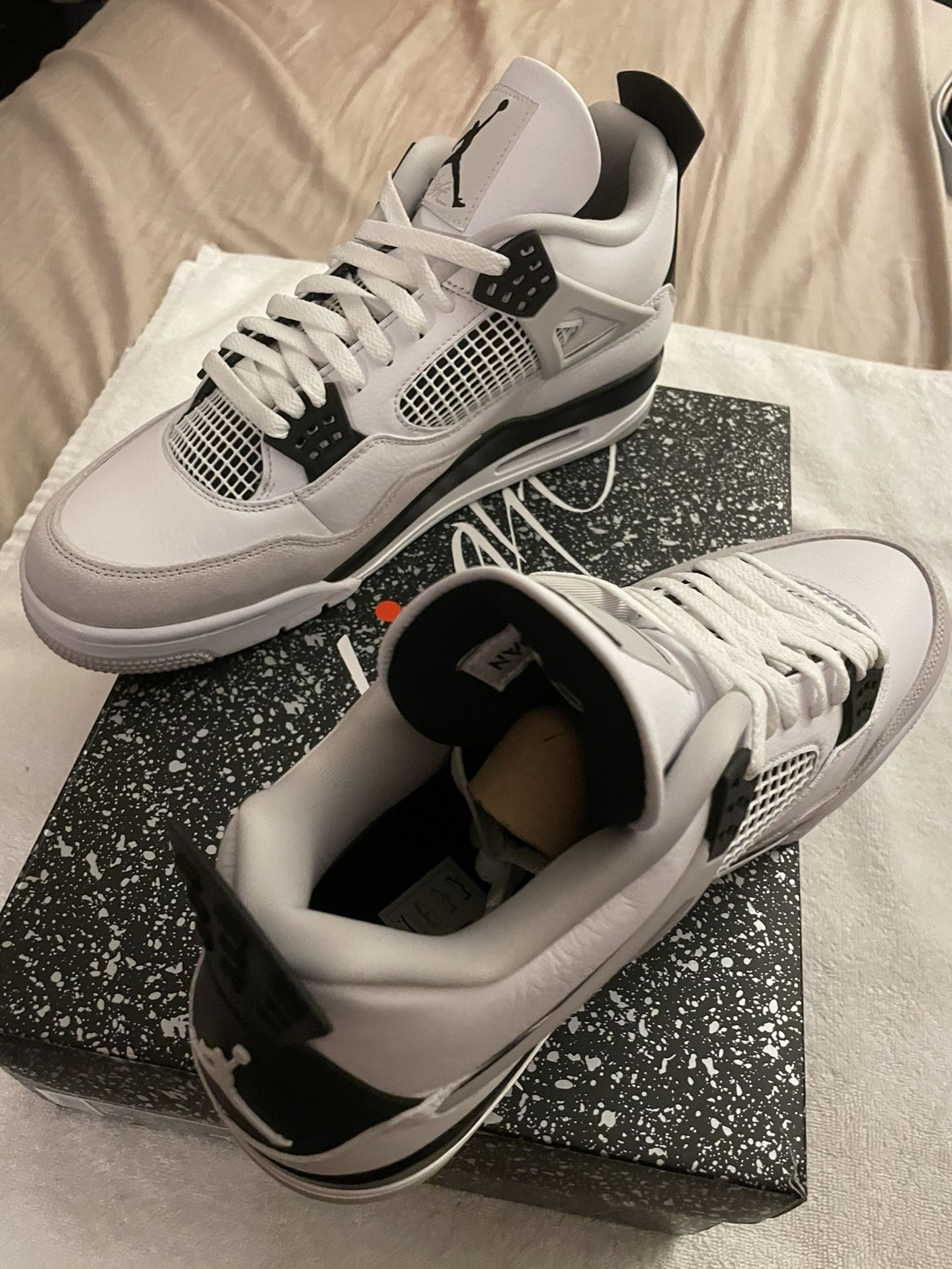 Nike Air Jordan 4 Military Black Sz 13