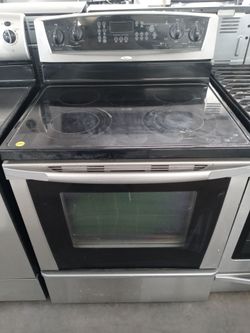 Whirlpool stainless steel glasstop stove - Free delivery