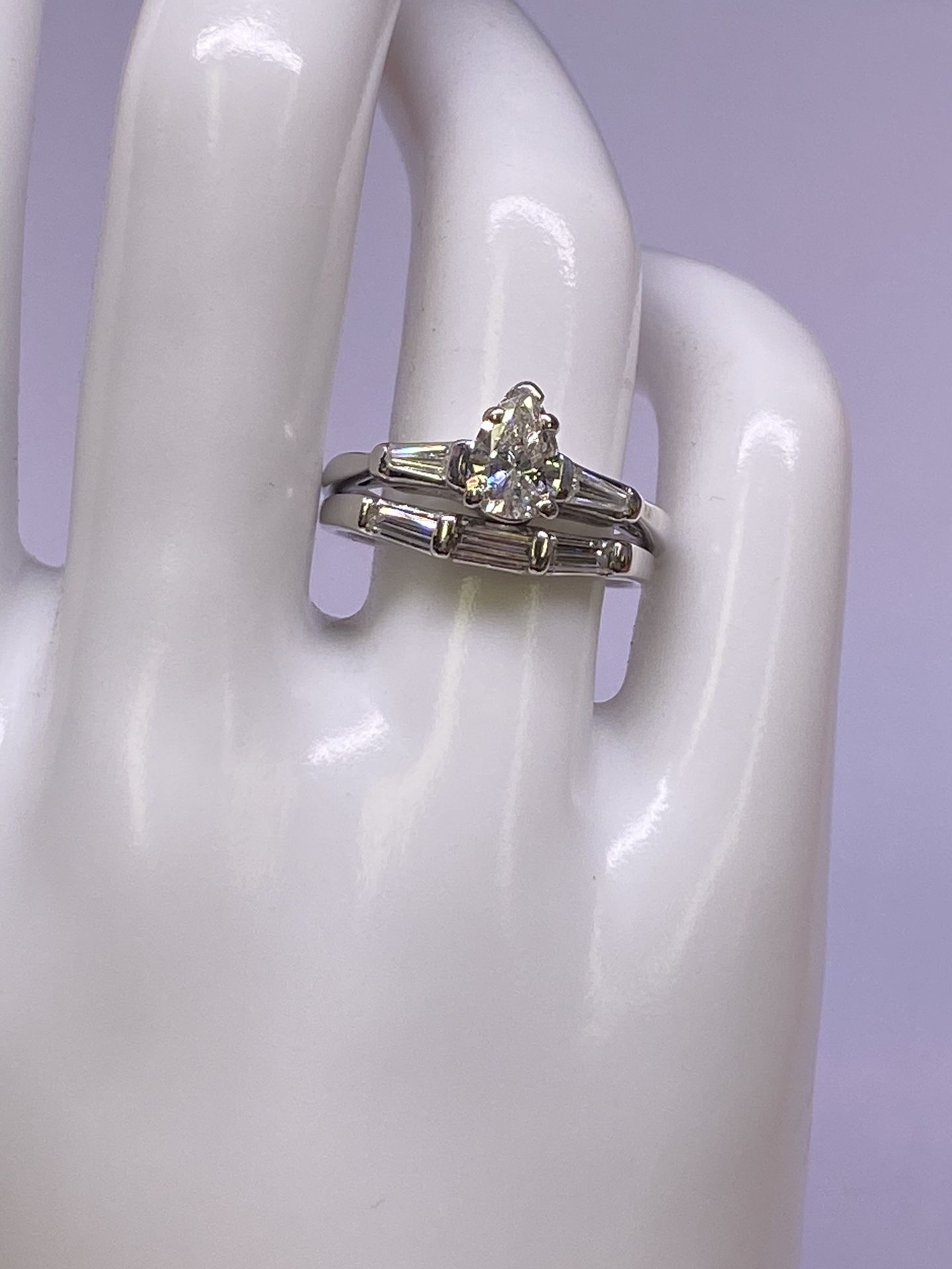 Plat 950 Diamond Ring