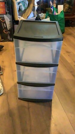 Four - 3 drawer storage container (4 total)