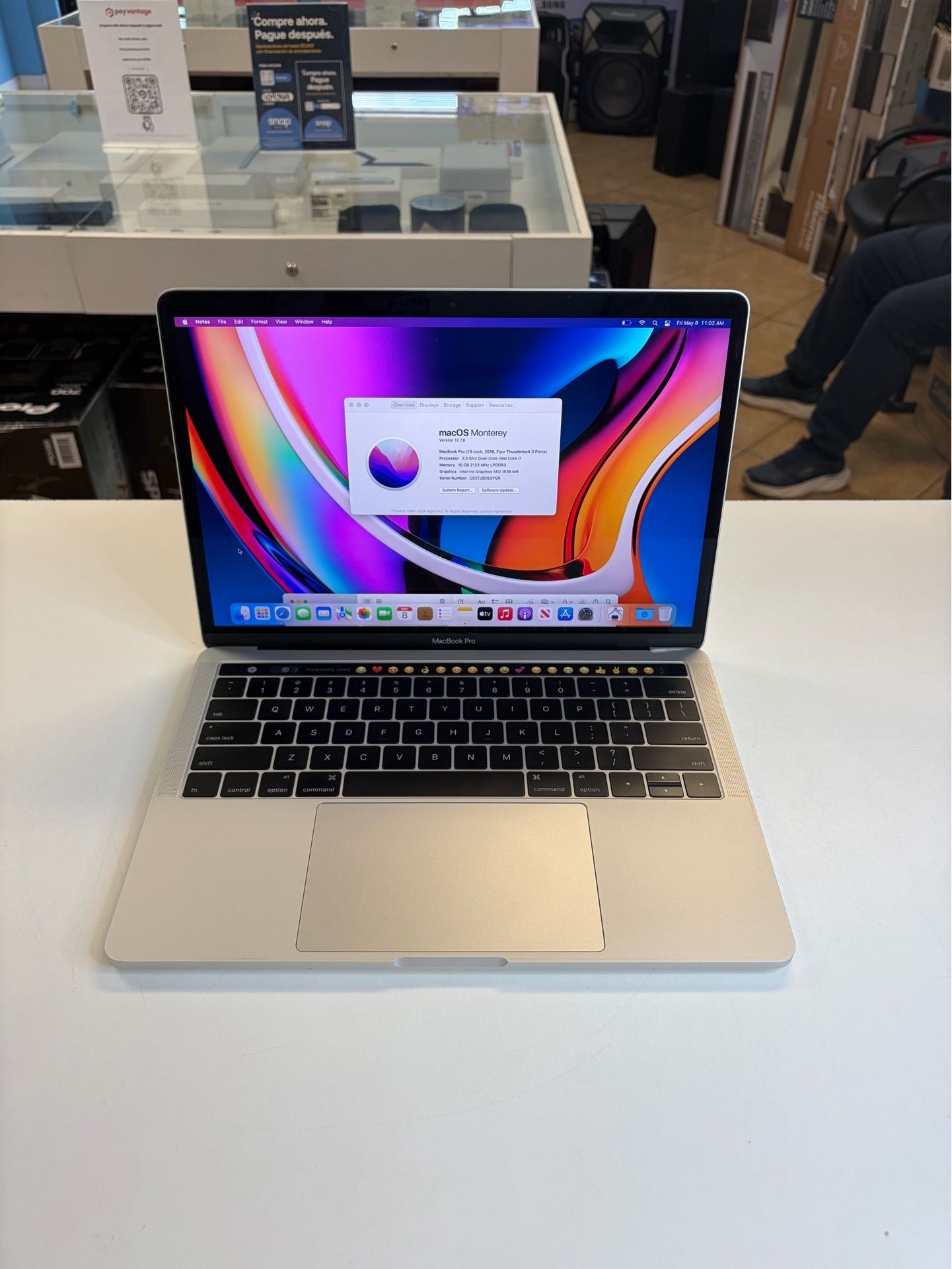 MacBook Pro 13inch Touchbar i7-16-256ssd with Final Cut Pro & Logic Pro X