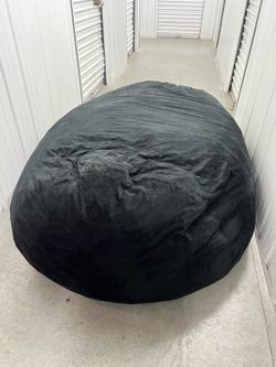 Large Black Bean Bag Lounger