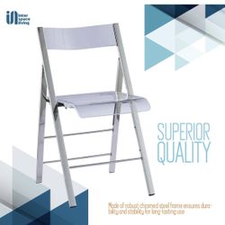 6 Modern acrylic Folding Chairs