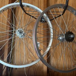 Reproduction mongoose pro class wheels   , never used new…Blue foil inserts, shimano freewheel
