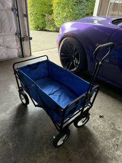 Mac Sports Heavy-Duty Collapsible Wagon (Blue) – Great Condition