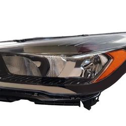 Halogen Front Head Light Lamp For 2017-2019 Ford Escape w/o LED DRL Black Headlights Headlamps (Driver Side).