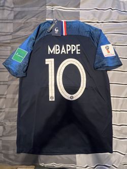 France Soccer Team World Cup Champion Mbappe Jersey Adult Large Tshirt