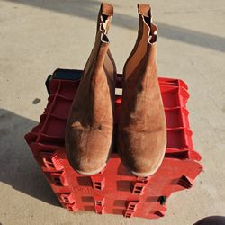 Men Suede Boots Size 8