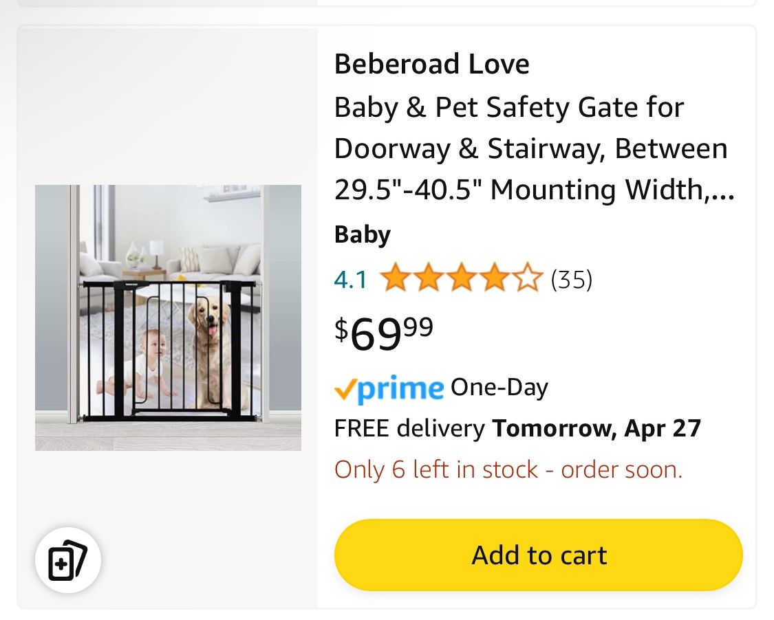 Baby & Pet Safety Gate 