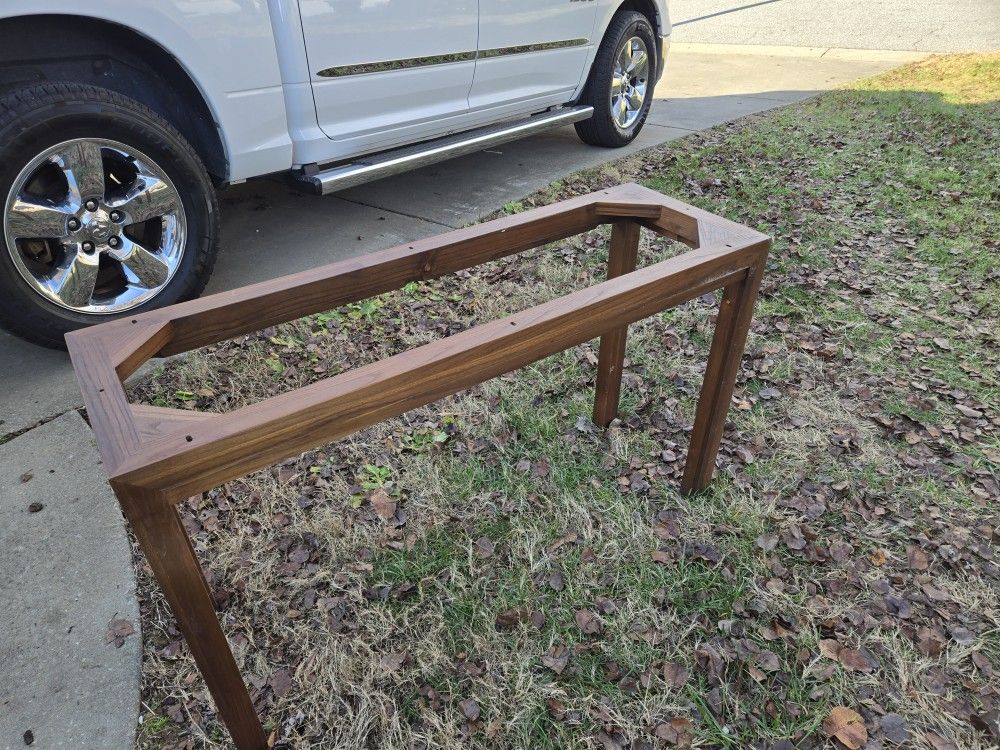 Black Stone Top Sofa Table