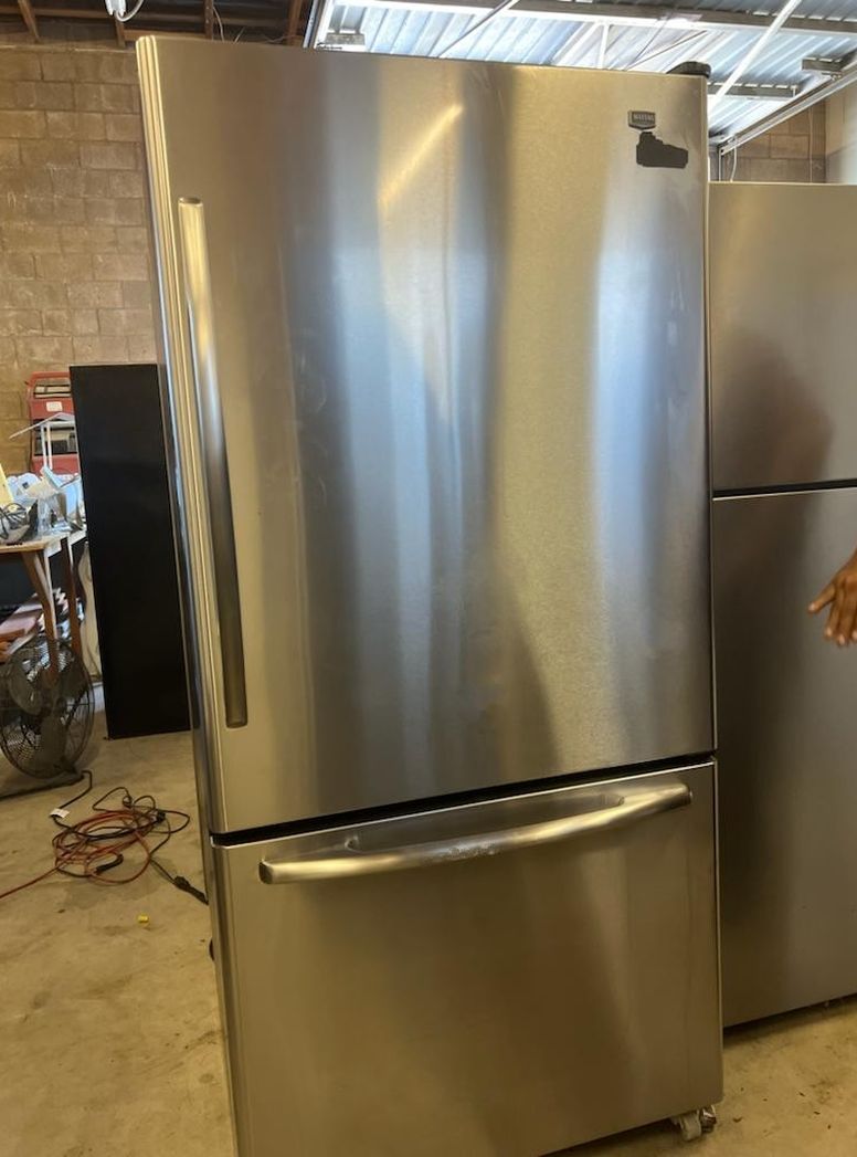 Maytag Bottom Freezer Stainless Steel Refrigerator
