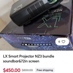 8k Smart Projector, Used once
