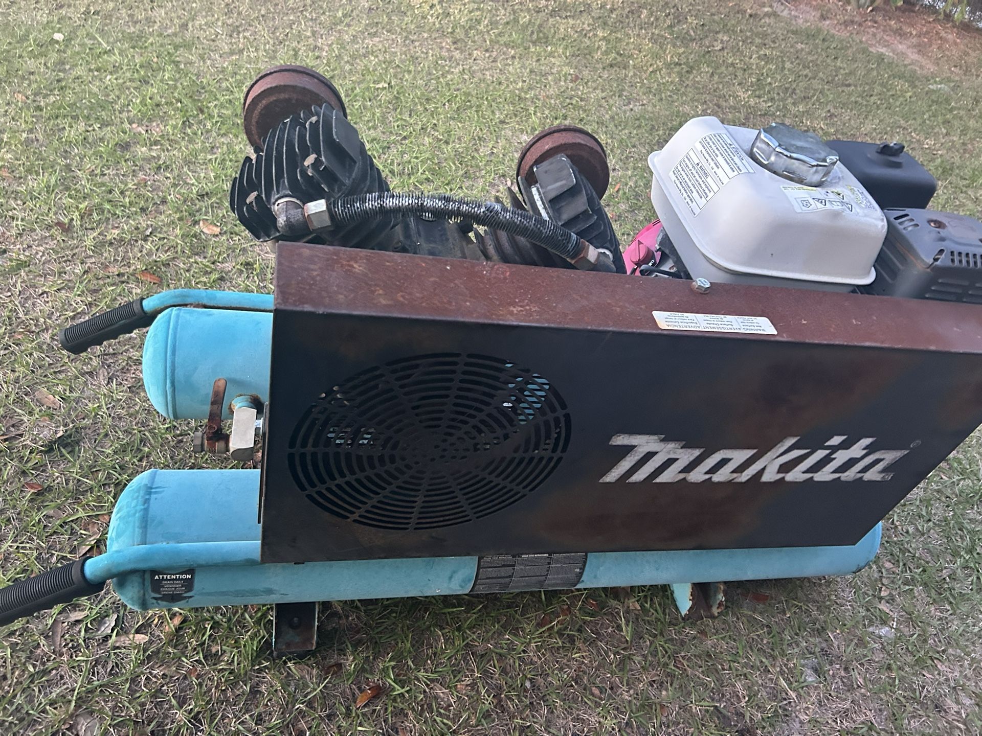Makita Gas Powered Wheel Barrel Air Compressor