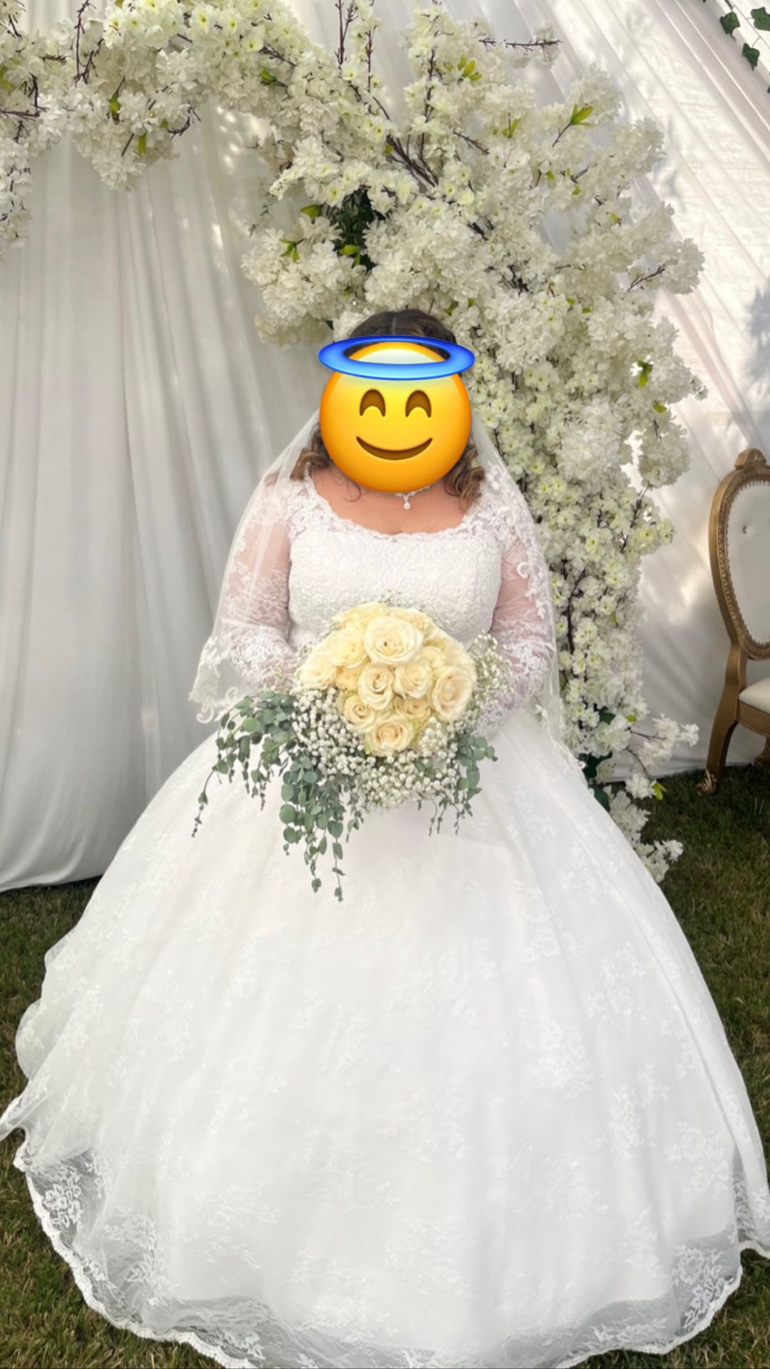 Wedding Dress with Veil 